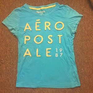 Blue 1987 aēropostale M/M t-shirt, 100% cotton